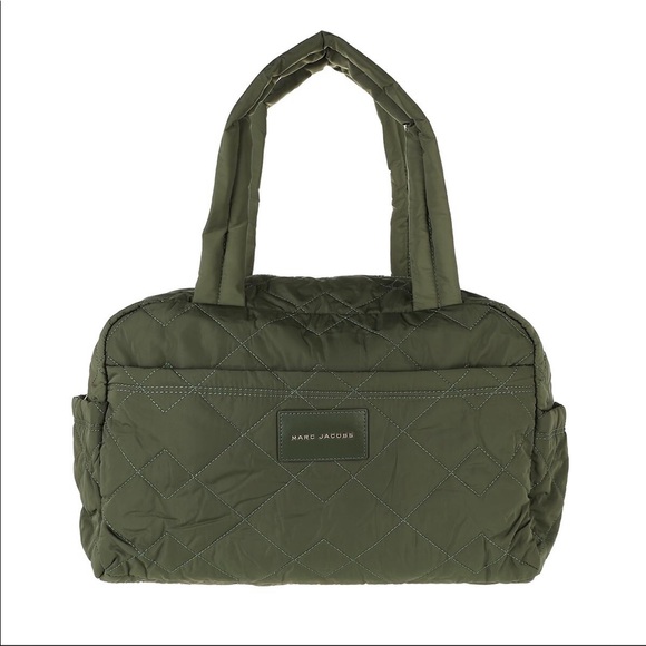 🔥🔥🔥NWT Marc Jacobs The Medium Weekender Green Bag - Picture 3 of 16